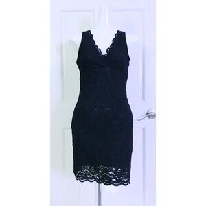 Monteau Black Lace Dress